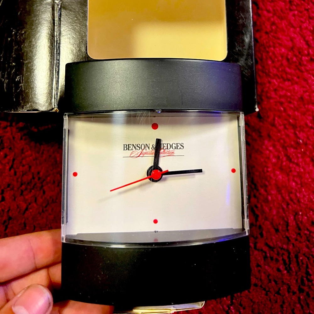 Brand new Benson and hedges clock
